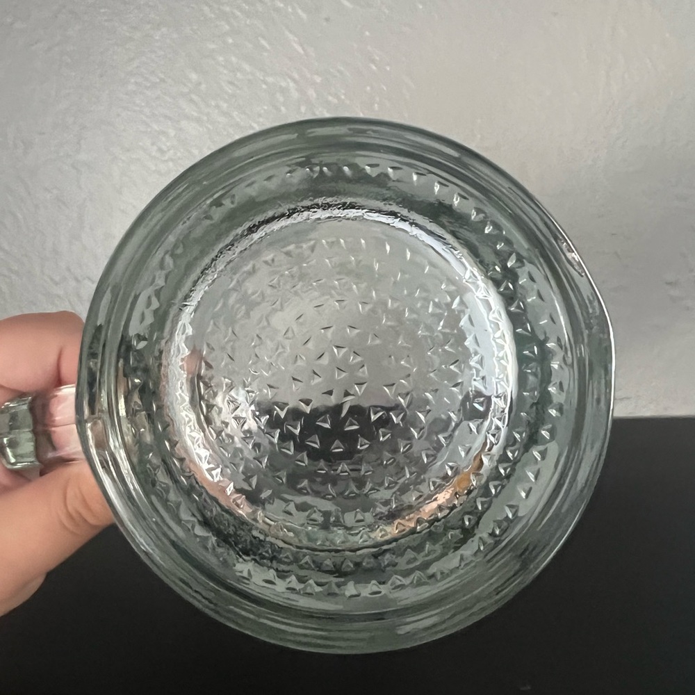 Vintage Disney Mickey Mouse Ears Frosted Glass Pitcher - Made in USA - Picture 7 of 7